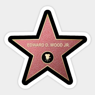 Ed Wood - Alt Universe Hollywood Star Sticker